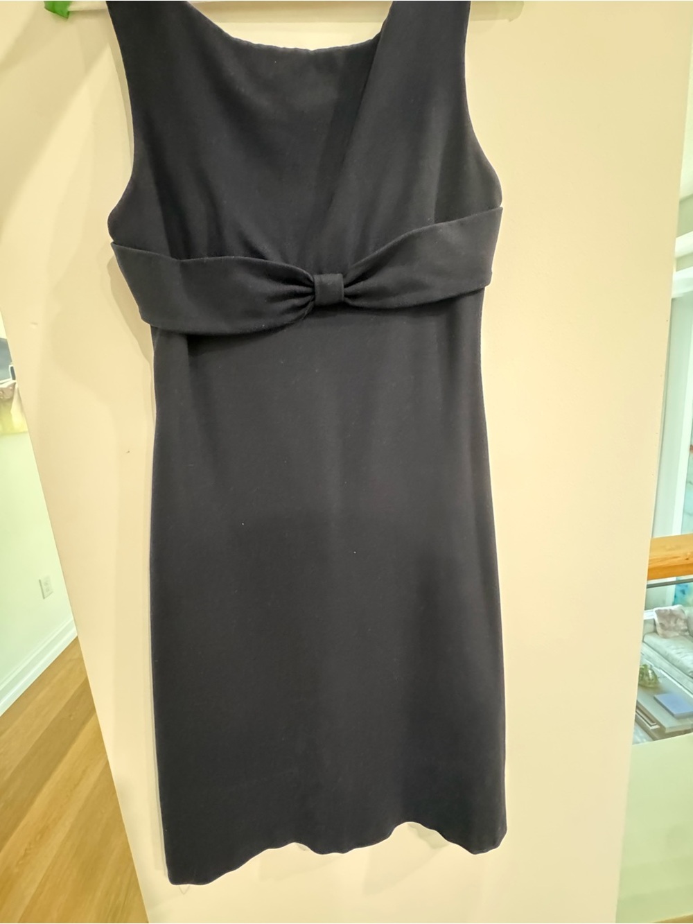 Diane Von Furstenberg Navy Sleeveless mini Dress with Front Bow